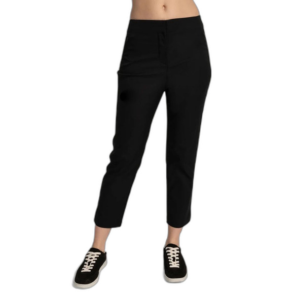 Lole Black Cropped Straight Leg Mid Rise Leggings Size M - Picture 1 of 12